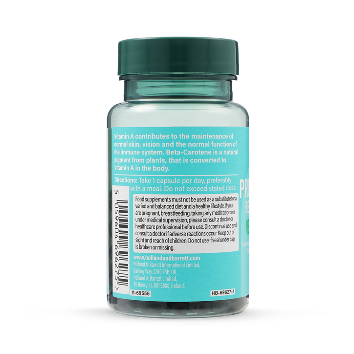 Holland & Barrett Beta-Carotene 6mg 120 Tablets image 3