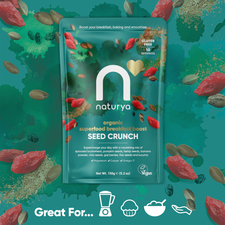 Naturya Organic Superfood Breakfast Boost Seed Crunch 150g image 5