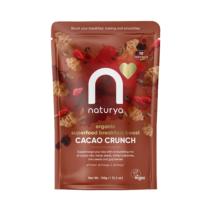 Naturya Organic Superfood Breakfast Boost Cacao Crunch 150g image 1