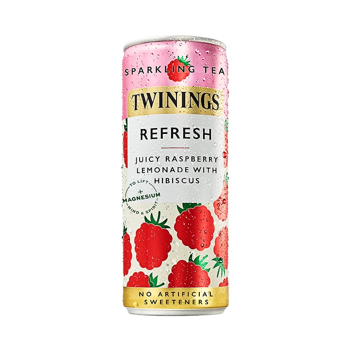 Twinings Refresh Raspberry & Lemon Sparkling Drink 250ml image 1