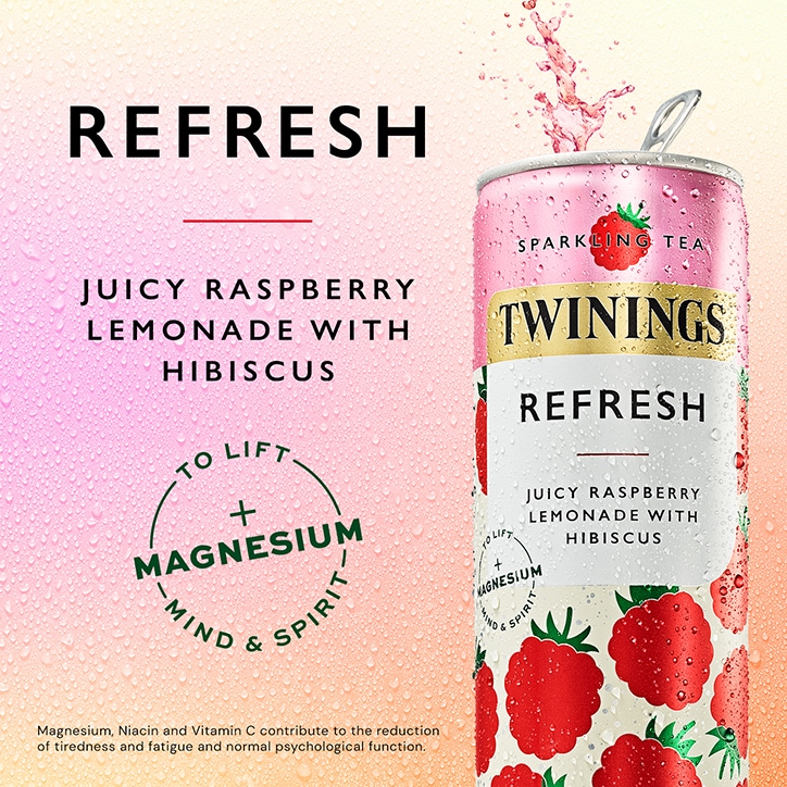 Twinings Refresh Raspberry & Lemon Sparkling Drink 250ml image 3