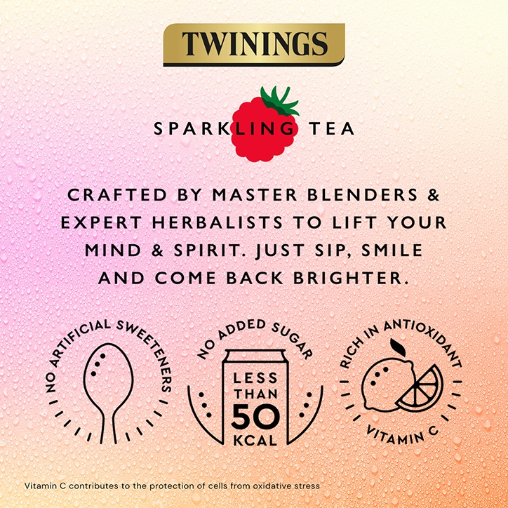 Twinings Refresh Raspberry & Lemon Sparkling Drink 250ml image 4