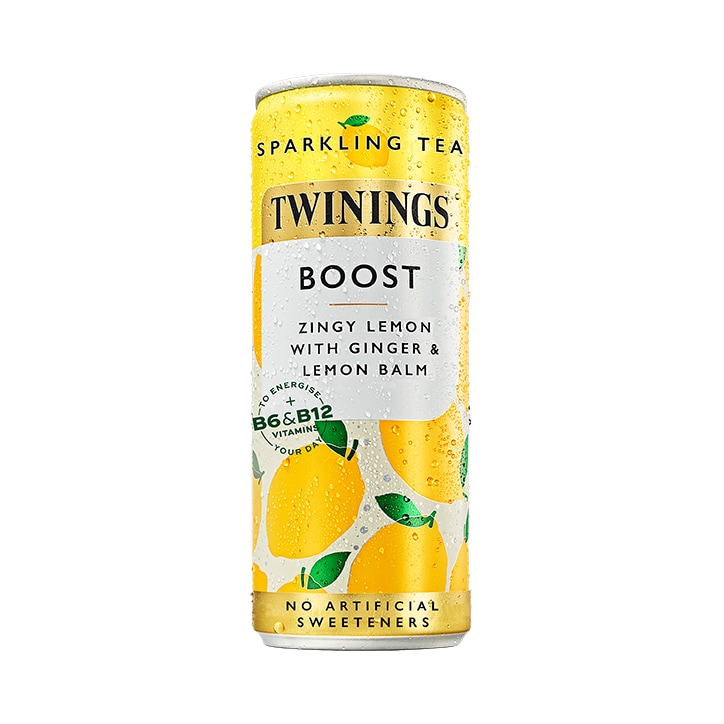 Twinings Boost Lemon & Ginger Sparkling Drink 250ml image 1