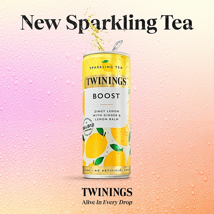 Twinings Boost Lemon & Ginger Sparkling Drink 250ml image 2