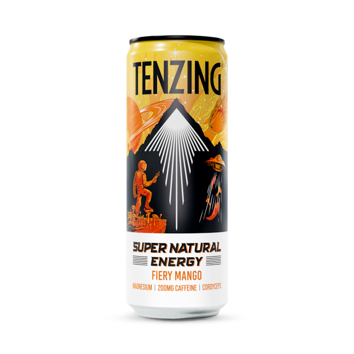 Tenzing Natural Energy Fiery Mango Drink 330ml image 1