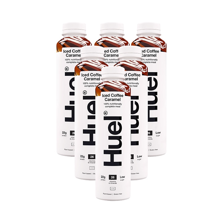 Huel 100% Nutritionally Complete Meal Iced Coffee Caramel 6 x 500ml image 1