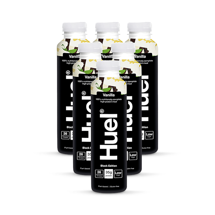 Huel Black Edition 100% Nutritionally Complete Meal Vanilla x6 500ml image 1