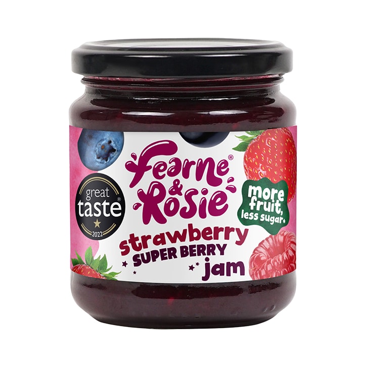 Fearne & Rosie Reduced Sugar Superberry Jam 310g image 1