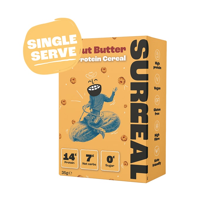 Surreal High Protein Cereal Multipack (Cocoa, Cinnamon, Frosted & Peanut Butter) 4x 35g image 4