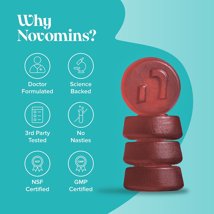 Novomins Focus Strawberry Flavoured 60 Gummies image 6