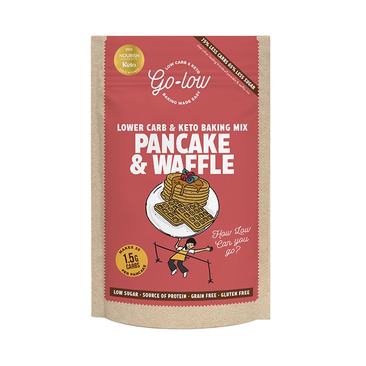 Go Low Baking Keto & Low Sugar Pancake & Waffle Mix 150g image 1