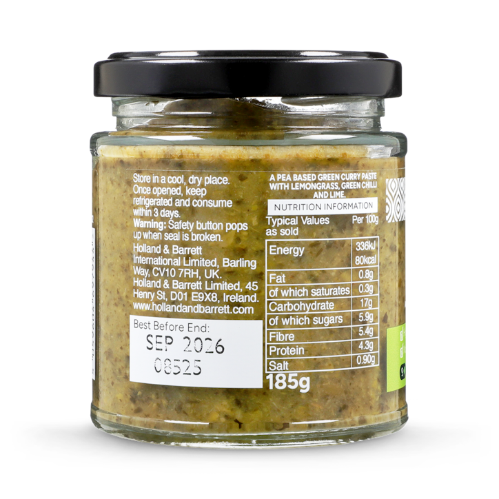 Holland & Barrett 9 Plant Green Thai Curry Paste 185g image 2
