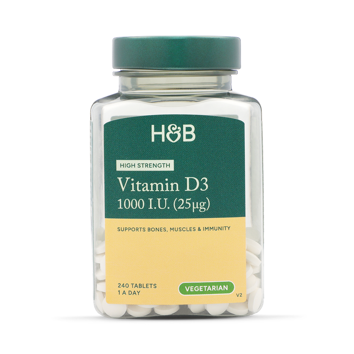 Holland & Barrett Vitamin D 1000 I.U 25ug 240 Tablets