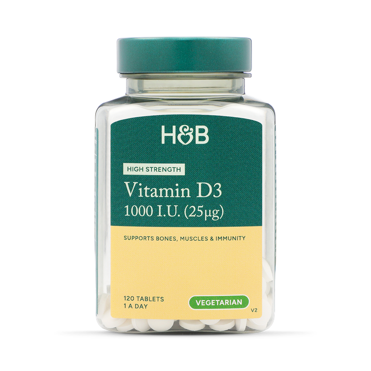 Holland & Barrett Vitamin D 1000 I.U 25ug 120 Tablets