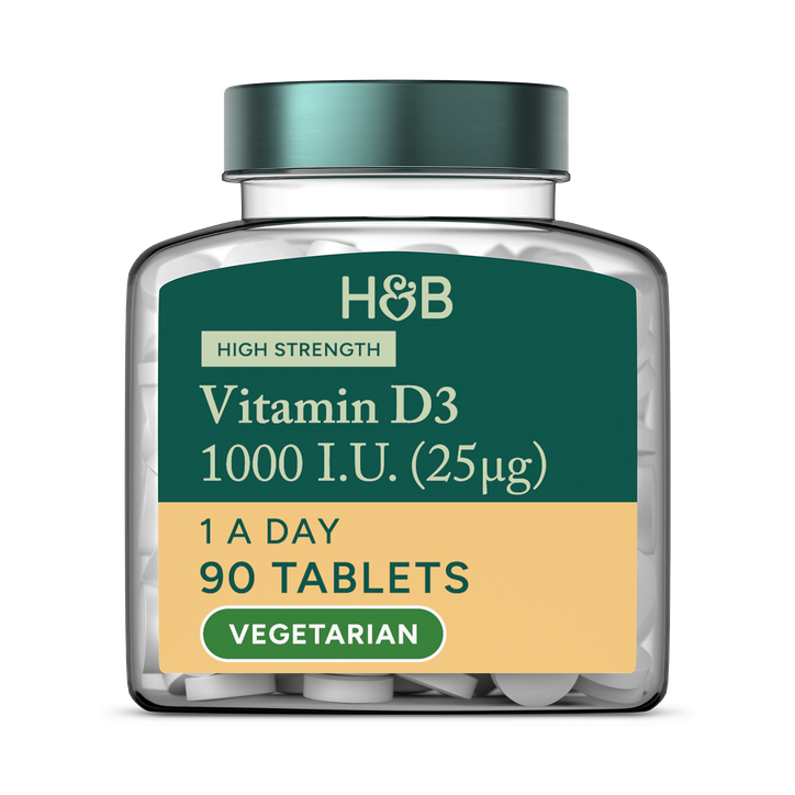 Holland & Barrett Vitamin D 1000 I.U. 25ug 90 Tablets