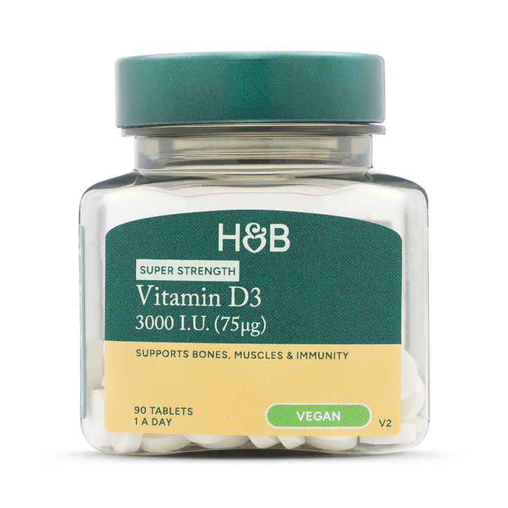 Holland & Barrett Vegan Vitamin D 3000 I.U. 75ug 90 Tablets
