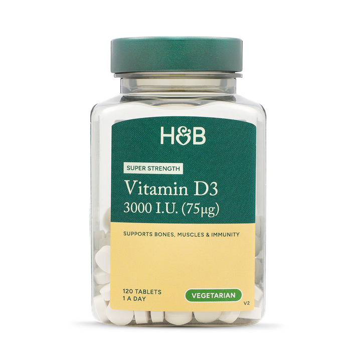 Holland & Barrett Vitamin D 3000 I.U. 75ug 120 Tablets