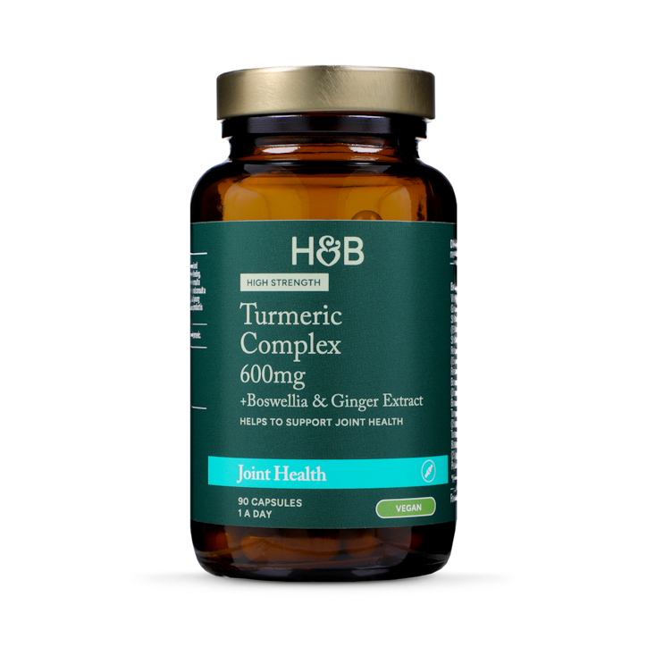 Holland & Barrett High Strength Turmeric 600mg plus Boswellia & Ginger 90 Capsules image 1