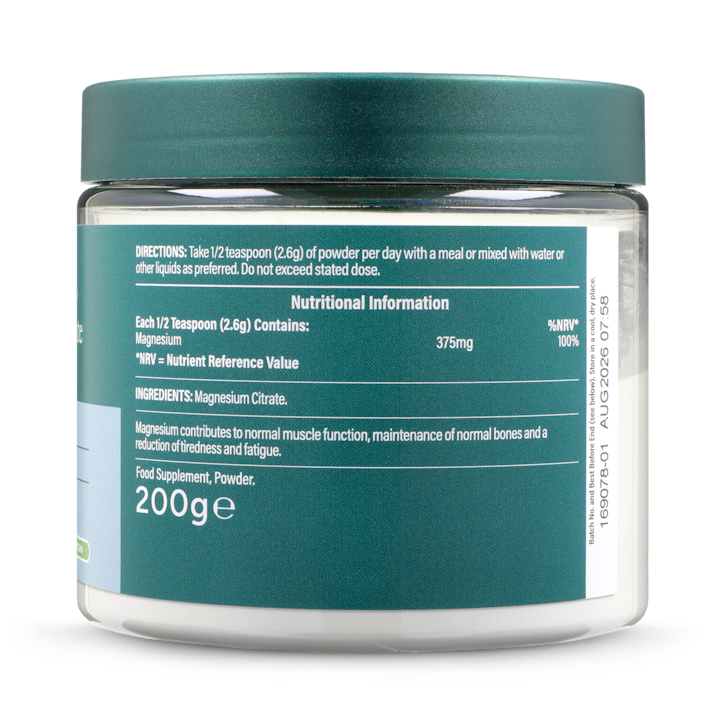 Holland & Barrett Magnesium 375mg Powder 200g image 2