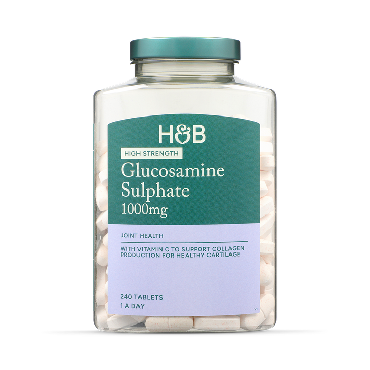 Holland & Barrett  Glucosamine Sulphate 1000mg 240 Tablets image 1