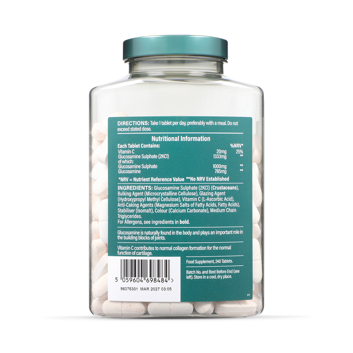 Holland & Barrett  Glucosamine Sulphate 1000mg 240 Tablets image 2