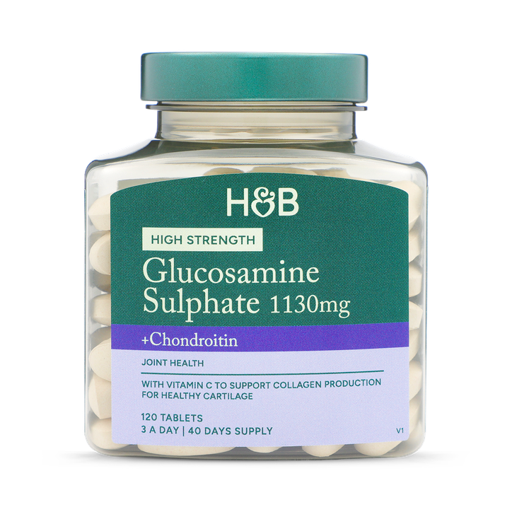 Holland & Barrett Orange High Strength Glucosamine Sulphate & Chondroitin 120 Tablets