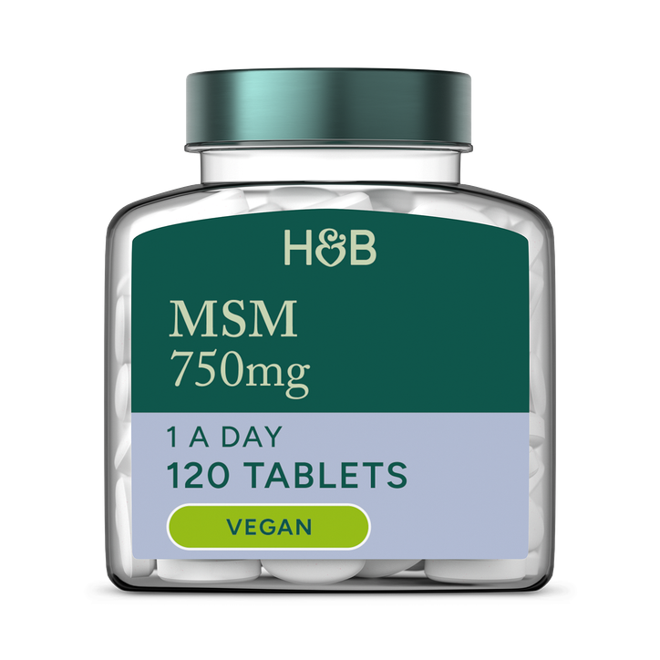 Holland & Barrett MSM 750mg 120 Tablets
