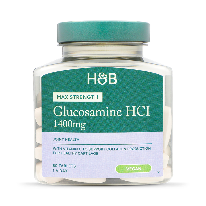 Holland & Barrett Max Strength Vegan Glucosamine HCI 1400mg 60 Tablets