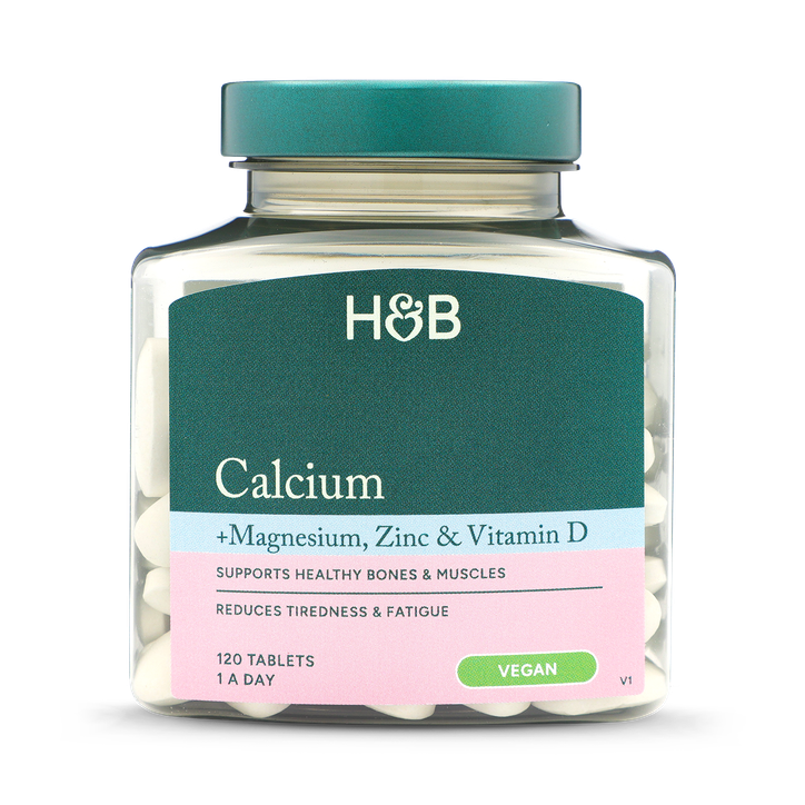 Holland & Barrett Vegan Calcium Magnesium Vitamin D & Zinc 120 Tablets