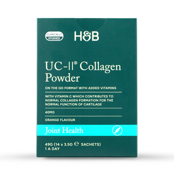 Holland & Barrett UC-II Collagen Orange Flavour Powder 14 Sachets image 1