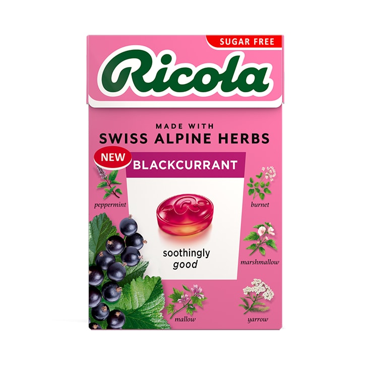 Ricola Blackcurrant Sugar Free Sweets 45g image 1