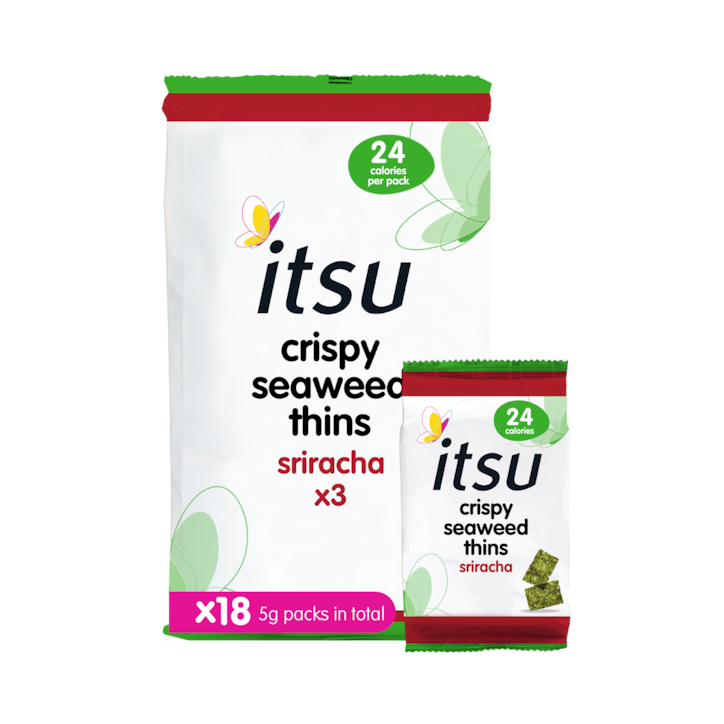 Itsu Siracha Crispy Seaweed Thins 5g image 1