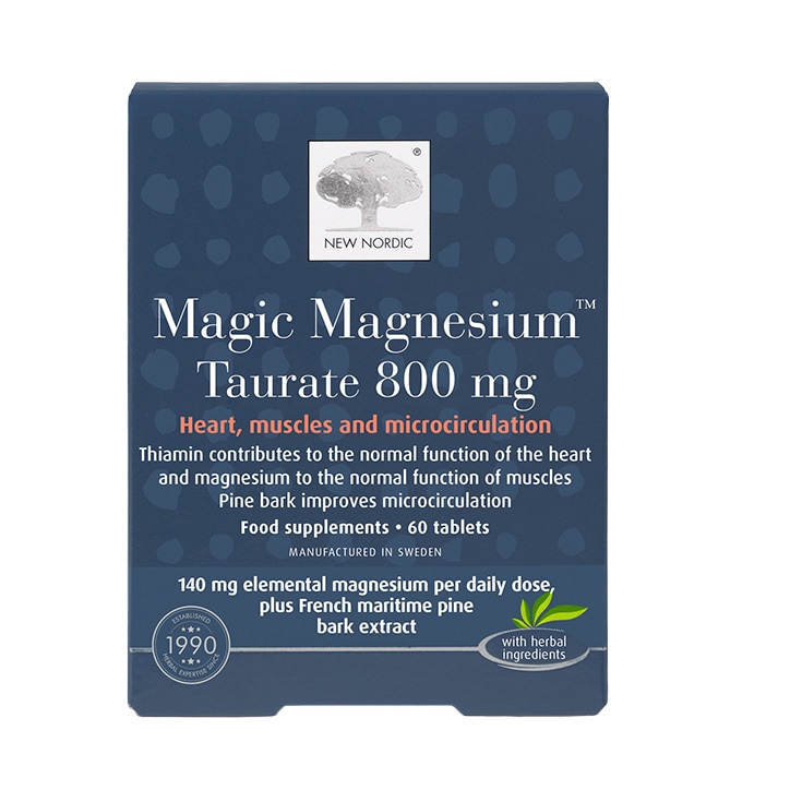 New Nordic Magic Magnesium Taurate 800mg 60 Tablets image 1