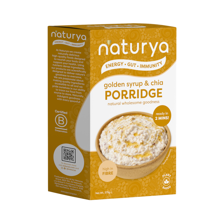 Naturya Porridge Golden Syrup & Chia 375g image 1