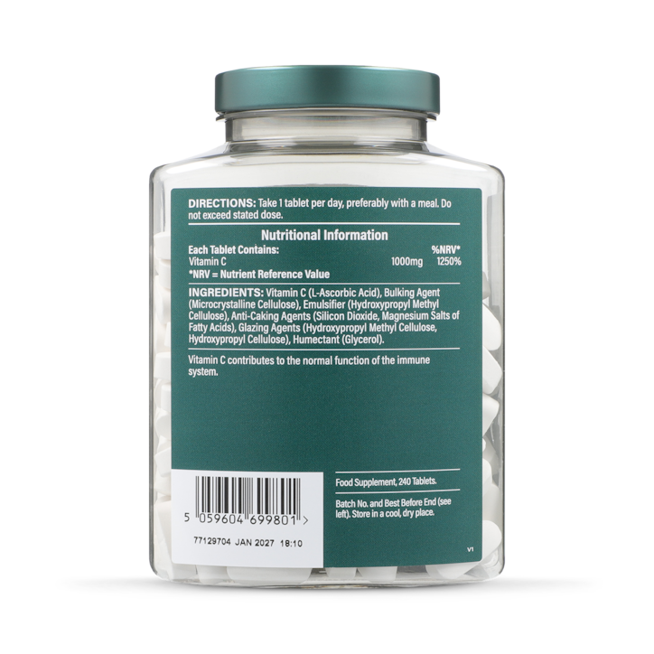 Holland & Barrett Vitamin C High Strength Slow Release 1000mg 240 Tablets image 3