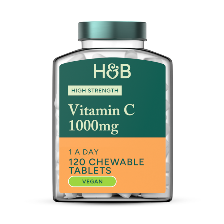 Holland & Barrett High Strength Chewable Vitamin C 1000mg 120 Tablets image 1