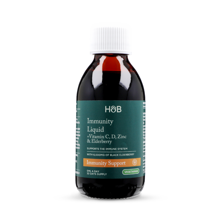 Holland & Barrett Elderberry Immunity Liquid with Vitamin C & Zinc 150ml image 1