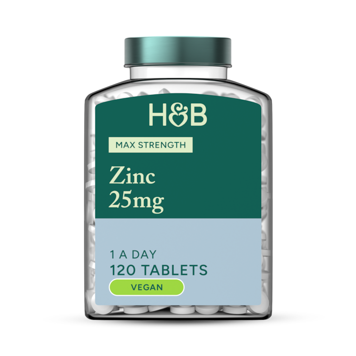 Holland & Barrett Zinc 25mg 120 Tablets image 1