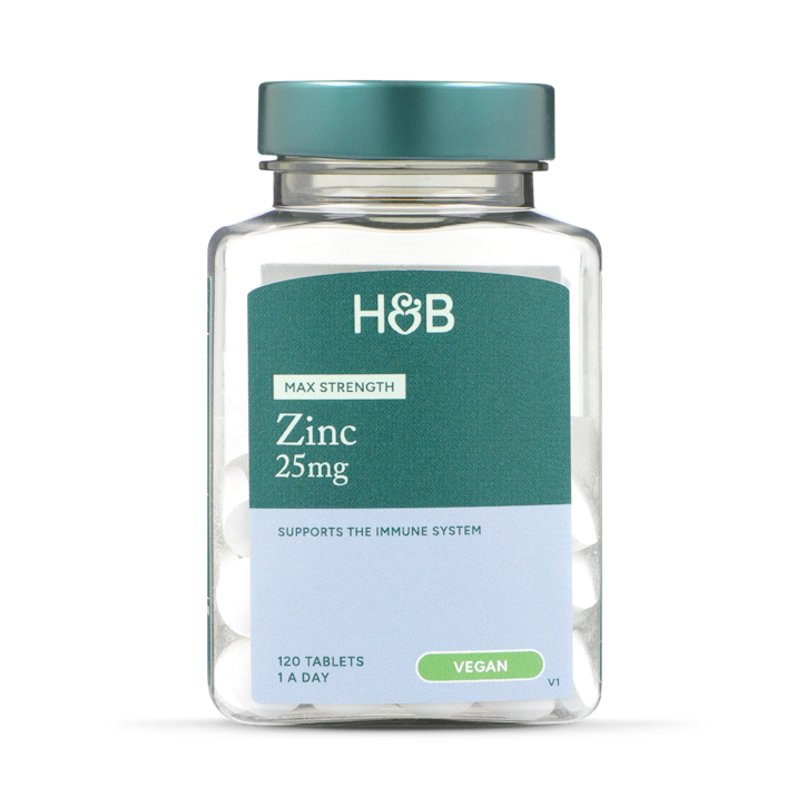 Holland & Barrett Zinc 25mg 120 Tablets image 2