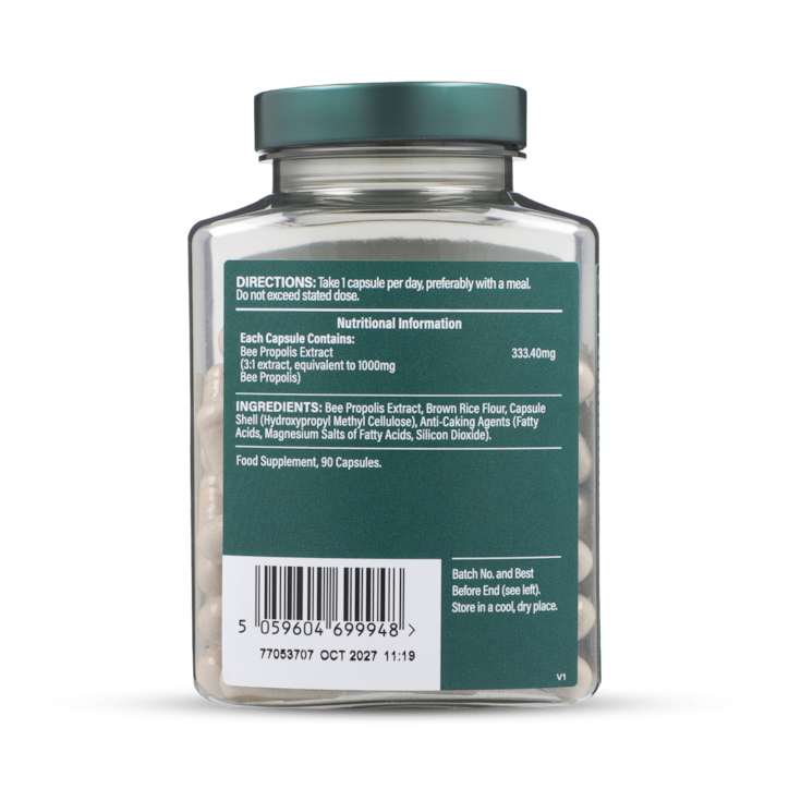 Holland & Barrett Bee Propolis 1000mg 90 Capsules image 2
