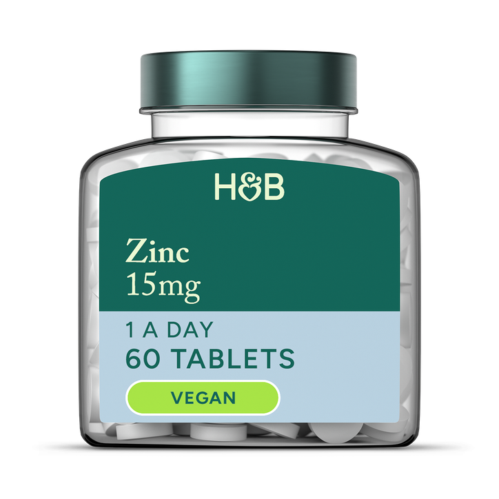 Holland & Barrett Zinc 15mg 60 Tablets