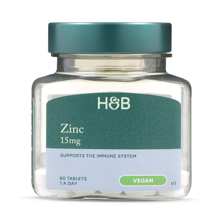 Holland & Barrett Zinc 15mg 60 Tablets image 1