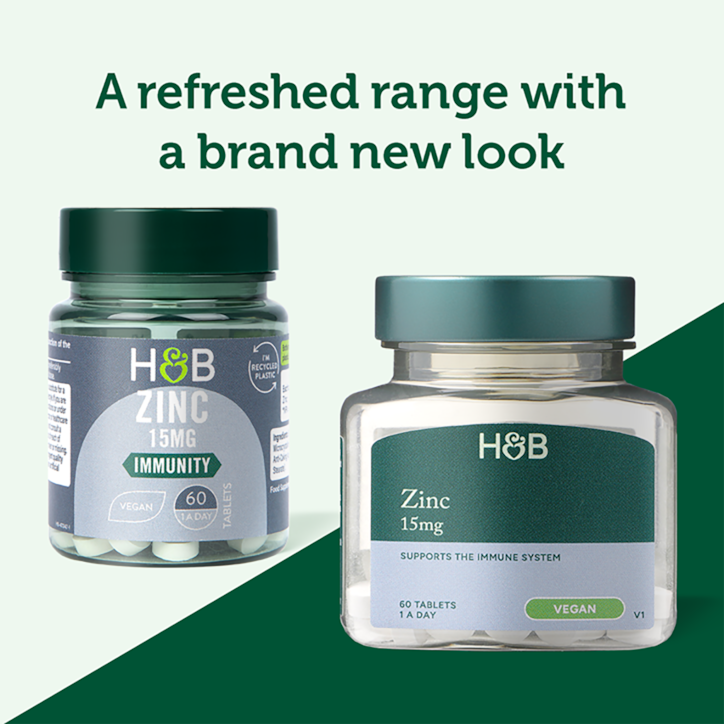 Holland & Barrett Zinc 15mg 60 Tablets image 2