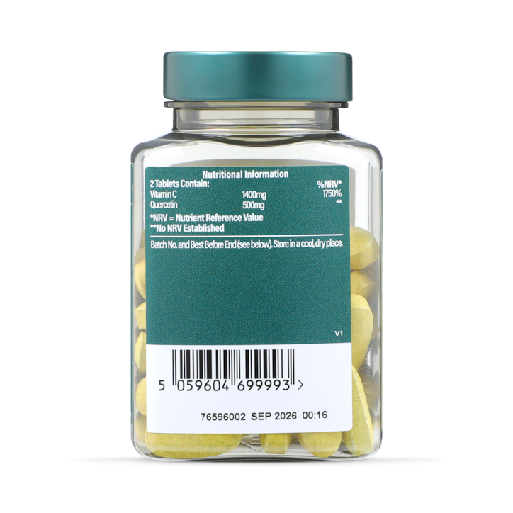 Holland & Barrett Quercetin Plus Vitamin C 60 Tablets image 2