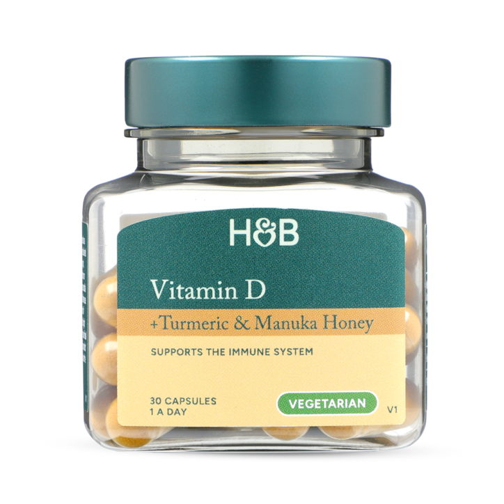 Holland & Barrett Turmeric + Manuka Honey 30 Capsules image 2