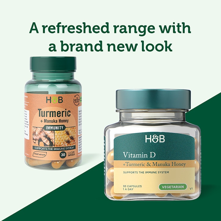 Holland & Barrett Turmeric + Manuka Honey 30 Capsules image 4