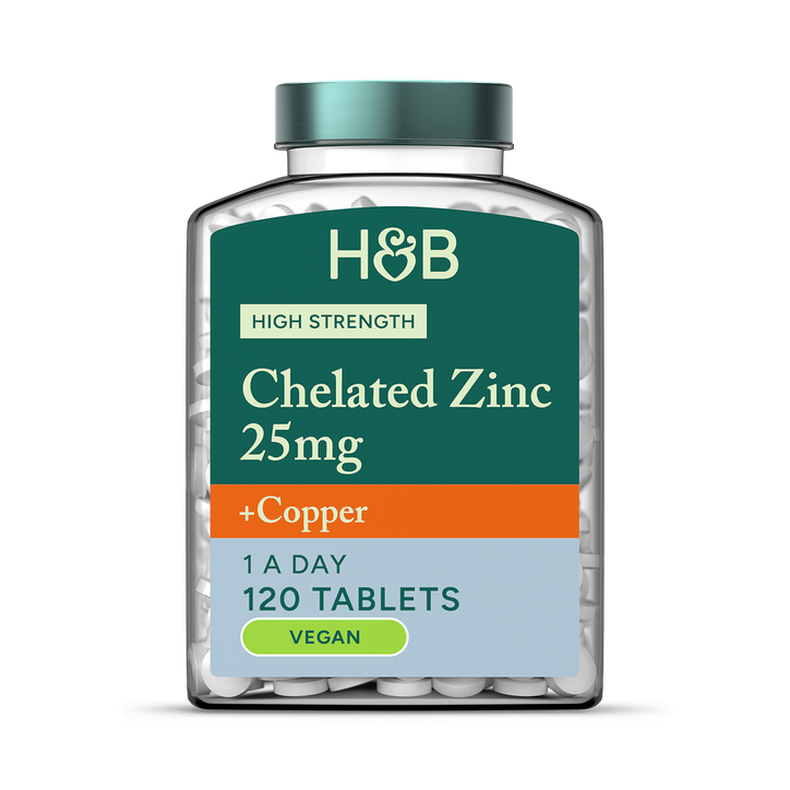 Holland & Barrett High Strength Chelated Zinc & Copper 120 Tablets