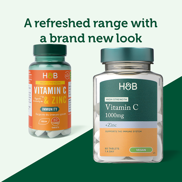 Holland & Barrett Vitamin C & Zinc 60 Tablets image 3
