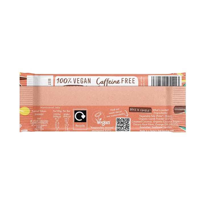 Caroboo Carob & Orange Flavoured Bar 35g image 2