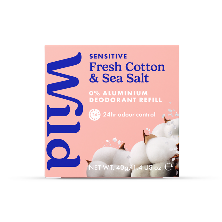 WILD Fresh Cotton & Sea Salt Sensitive Deodorant Refill 40g